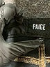 Paige Chevron-herringbone Black Blue Jeans Size 31 waist - photo 6