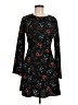 Atmosphere Floral Black Casual Dress Size 6 - photo 1
