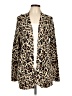 Foxcroft Animal Print Brown Gold Cardigan Size L - photo 1