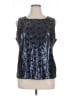 rsvp by TALBOTS 100% Polyester Blue Sleeveless T-Shirt Size XL - photo 1