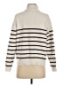 Lillusory Stripes Ivory Turtleneck Sweater Size S - photo 2