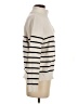 Lillusory Stripes Ivory Turtleneck Sweater Size S - photo 4