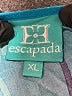 Escapada 100% Rayon Blue Short Sleeve Blouse Size XL - photo 7