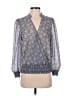 Julio 100% Polyester Blue 3/4 Sleeve Blouse Size 18 - photo 1
