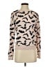 Divided by H&M 100% Cotton Animal Print Tan Pullover Sweater Size XS - photo 1