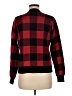 Marled Plaid Red Cardigan Size M - photo 2
