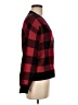 Marled Plaid Red Cardigan Size M - photo 4
