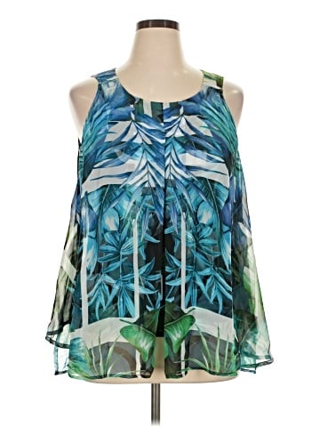 Roz & Ali Sleeveless Blouse (view 1)