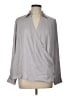 Reiss 100% Polyester Gray Long Sleeve Blouse Size 12 - photo 1