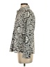 Basic Editions Paisley Silver Long Sleeve Blouse Size S - photo 5