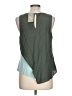 Bordeaux 100% Polyester Green Sleeveless Blouse Size L - photo 2