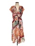 Zara Basic Print Orange Casual Dress Size S - photo 1