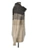 BCBGMAXAZRIA 100% Wool Color Block Brown Gray Wool Pullover Sweater Size L - photo 4