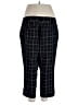 Evri Plaid Black Casual Pants Size 16 - photo 2