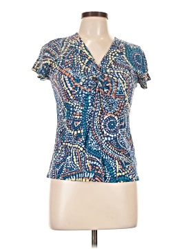 August Silk Short Sleeve Blouse