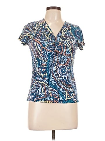 August Silk Short Sleeve Blouse (view 1)