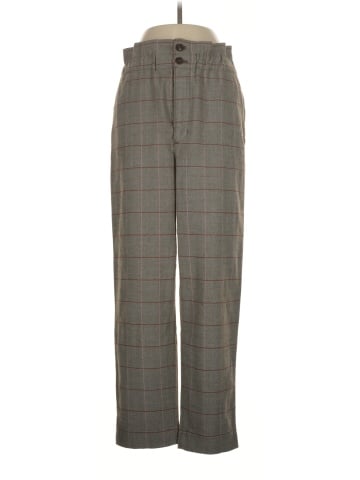 Madewell Paperbag Tapered Pants in Glen Plaid (view 1)