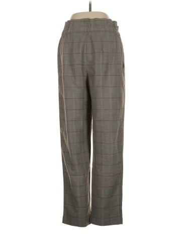 Madewell Paperbag Tapered Pants in Glen Plaid (view 2)