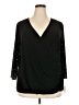 MSK Black 3/4 Sleeve Top Size 3X - photo 1