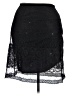 Ann Taylor 100% Polyester Black Formal Skirt Size 14 Petite - photo 2