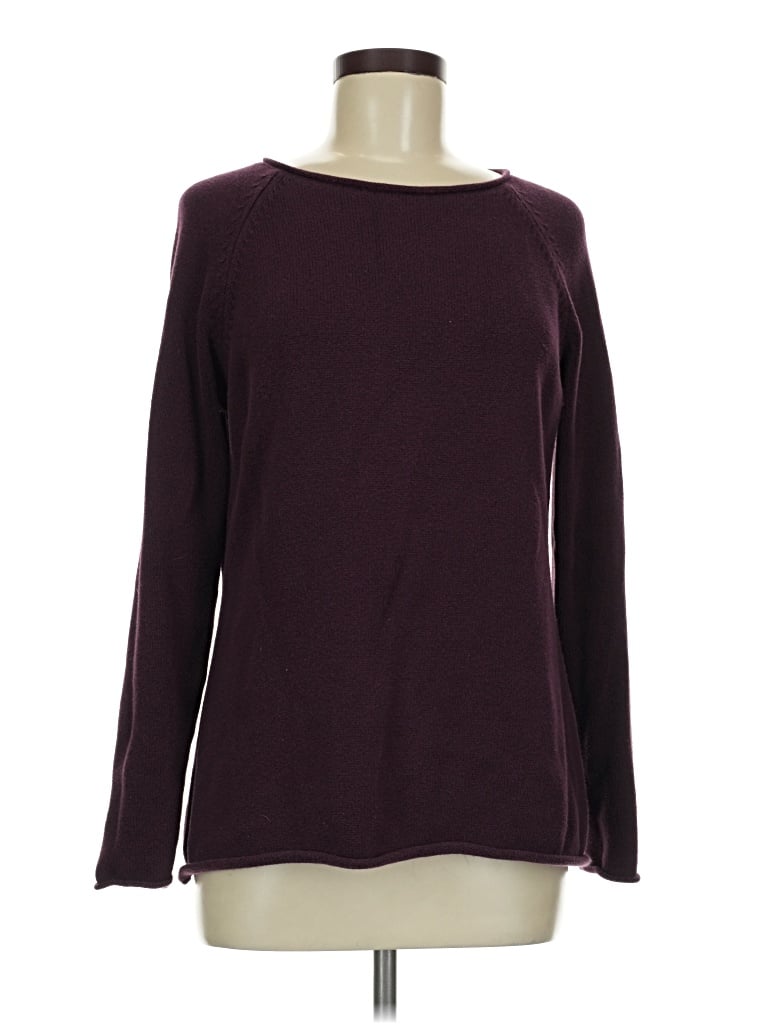 Pre-owned Eddie Bauer Pullover Sweater In Burgundy