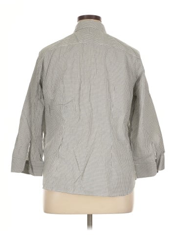 Lauren by Ralph Lauren 3/4 Sleeve Button-Down Shirt (view 2)