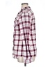 White Mark 100% Polyester Plaid Burgundy Long Sleeve Blouse Size XL - photo 5