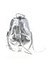 Rebecca Minkoff 100% Leather Metallic Silver Backpack One size - photo 1