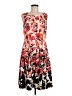 Talbots Print Red Cocktail Dress Size 8 - photo 1