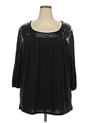Soft by Avenue 3/4 Sleeve Blouse (view 1)