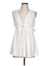Free People White Sleeveless Blouse Size L - photo 1