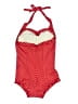Pins and Needles Polka Dots Red One Piece Swimsuit Size S - photo 2