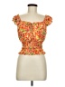 A. Byer Orange Sleeveless Blouse Size M - photo 1