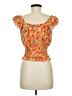 A. Byer Orange Sleeveless Blouse Size M - photo 2
