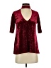 Glam Burgundy 3/4 Sleeve Top Size S - photo 1