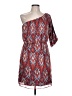Emmelee 100% Polyester Print Red Cocktail Dress Size L - photo 1