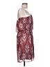 Emmelee 100% Polyester Print Red Cocktail Dress Size L - photo 4
