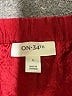 On 34th 100% Acetate Red Casual Pants Size L - photo 4