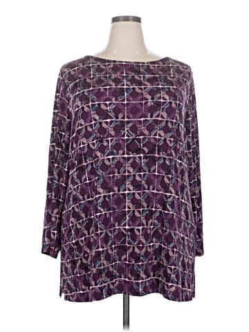 Travelers by Chico's 3/4 Sleeve Blouse (view 1)