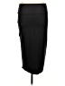 Valia Solid Black Casual Skirt Size L - photo 2