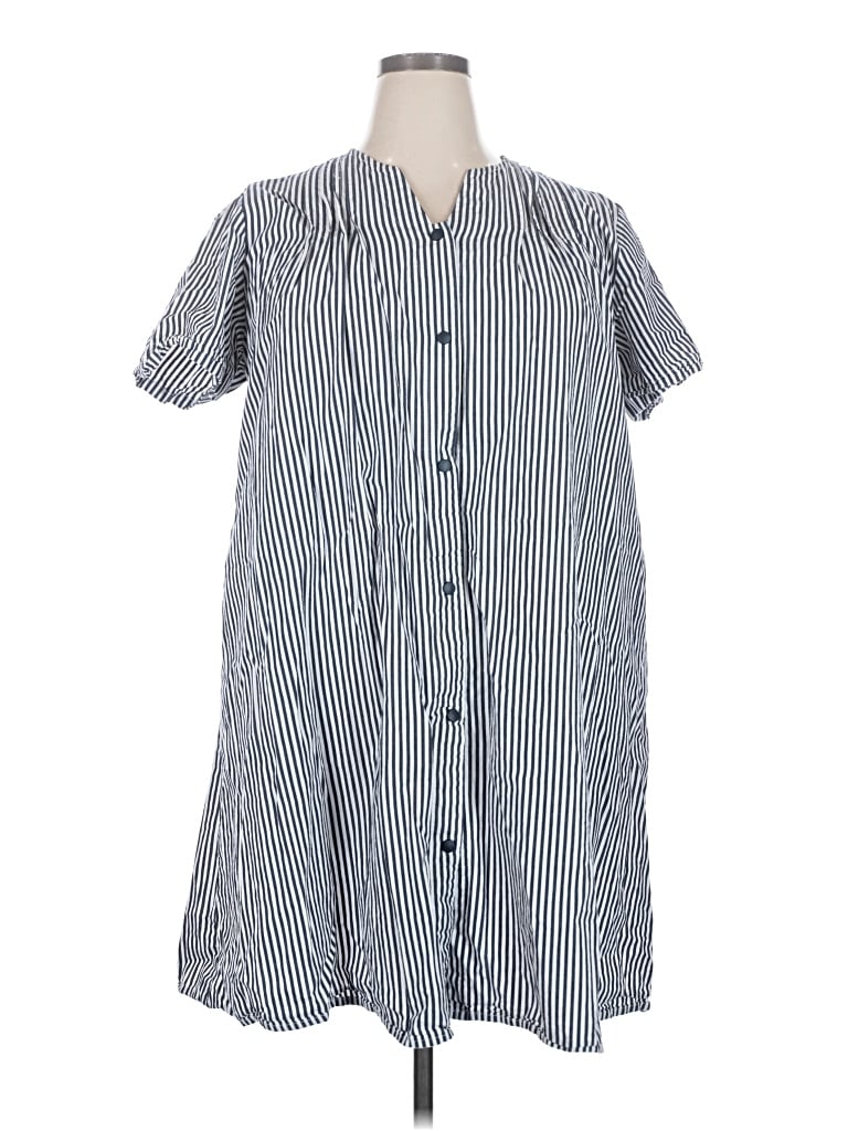 Pre-owned Assorted Brands Casual Dress In Gray