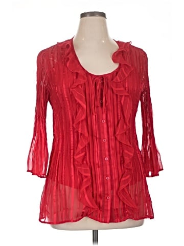NY Collection 3/4 Sleeve Blouse (view 1)