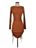 Lulus Solid Brown Casual Dress Size S - photo 1
