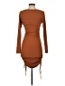 Lulus Solid Brown Casual Dress Size S - photo 2