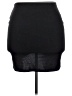 Doublju Solid Black Casual Skirt Size 2X - photo 2