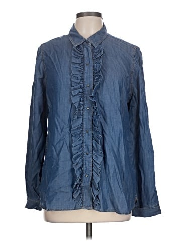 Express Long Sleeve Button-Down Shirt (view 1)