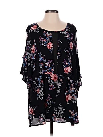 Bobeau 3/4 Sleeve Blouse (view 1)