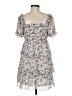 Thirty/Thirty 100% Polyester Floral Blue Cocktail Dress Size M - photo 2