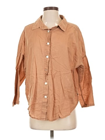 Assorted Brands 3/4 Sleeve Button-Down Shirt (view 1)
