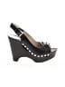 MICHAEL Michael Kors 100% Leather Black Wedges Size 5 1/2 - photo 1